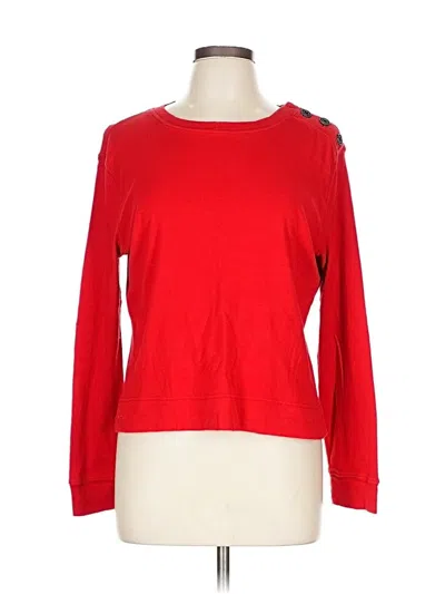 Pre-owned Lauren Jeans Co. Long Sleeve T-shirt In Red