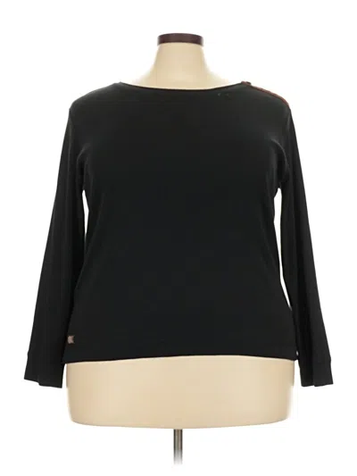 Pre-owned Lauren Jeans Co. Long Sleeve Top In Black