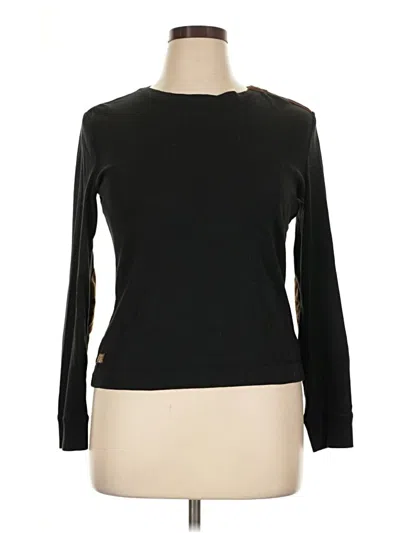 Pre-owned Lauren Jeans Co. Long Sleeve Top In Black
