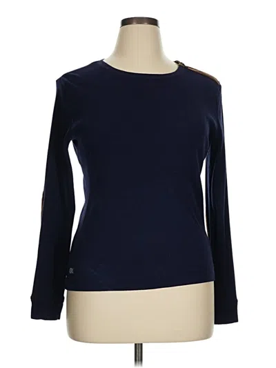 Pre-owned Lauren Jeans Co. Long Sleeve Top In Blue
