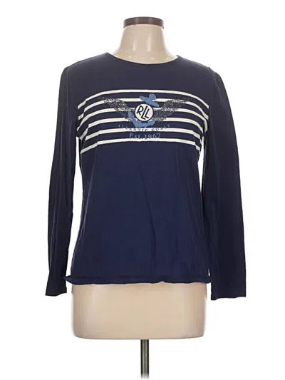 Pre-owned Lauren Jeans Co. Long Sleeve T-shirt In Blue