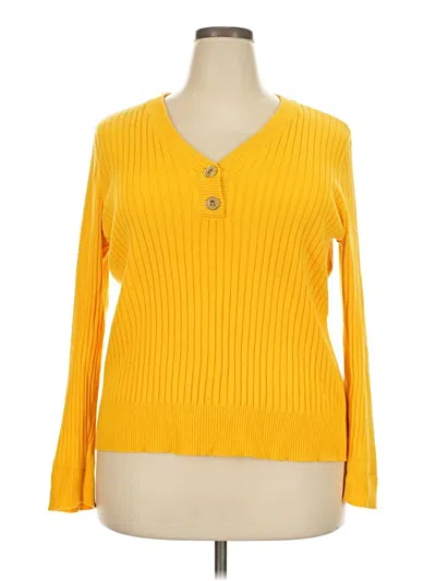 Pre-owned Lauren Jeans Co. Pullover Sweater In Yellow