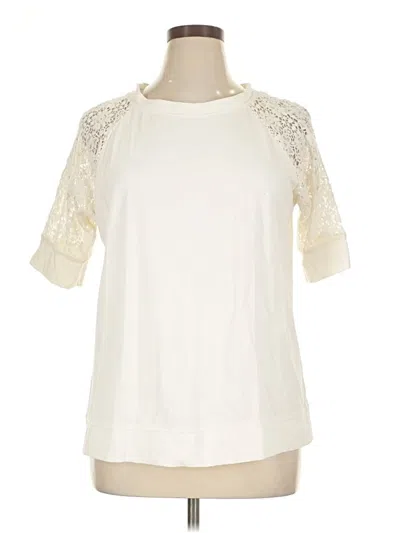 Pre-owned Lauren Jeans Co. Short Sleeve Top In White
