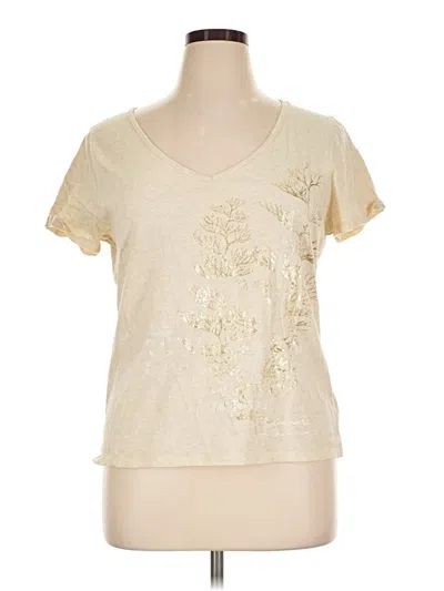 Pre-owned Lauren Jeans Co. Short Sleeve T-shirt In Gold