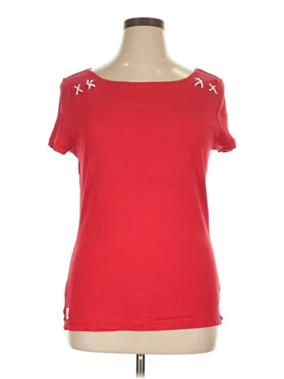 Pre-owned Lauren Jeans Co. Short Sleeve T-shirt In Red