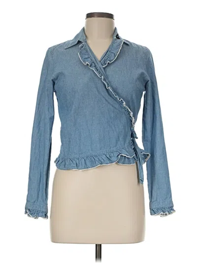 Pre-owned Lauren Jeans Co. Sleeveless Blouse In Blue