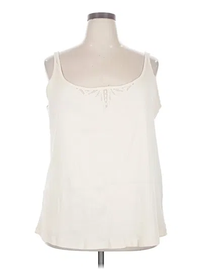 Pre-owned Lauren Jeans Co. Sleeveless Blouse In Ivory