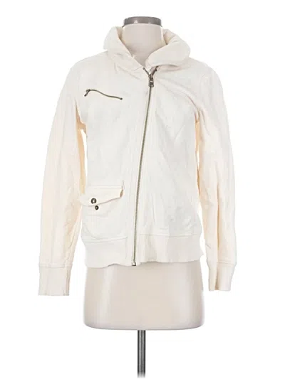 Pre-owned Lauren Jeans Co. Zip Up Hoodie In White