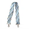 Lauren Lane Women's Detachable Adjustable Crossbody Purse Bag Strap In Ocean Blue Diamonds In Blue