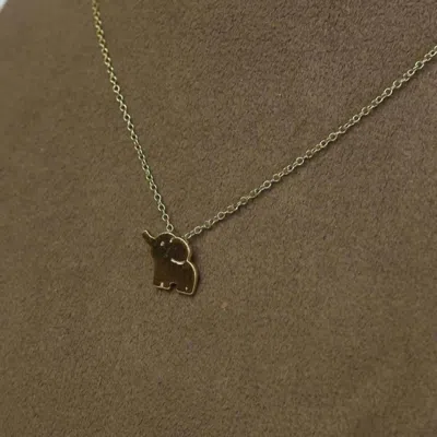 Lauren Lane Women's Elephant Charm Necklace In Gold