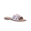 Lauren Lorraine Beady Sandals In White