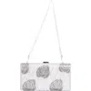 Lauren Lorraine Bouquet Clutch In Silver