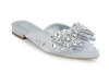 Lauren Lorraine Claire Slip-ons In Silver
