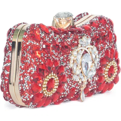 Lauren Lorraine Elegant Clutch In Red