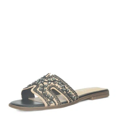 Lauren Lorraine Honey Sandals In Black