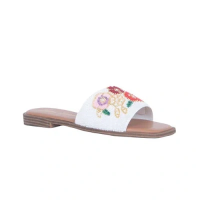 Lauren Lorraine Sally Sandals In White