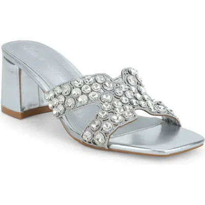 Lauren Lorraine Sassy Sandals In Silver
