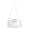 Lauren Lorraine Spring Clutch In Silver