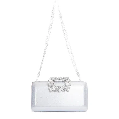 Lauren Lorraine Spring Clutch In Silver