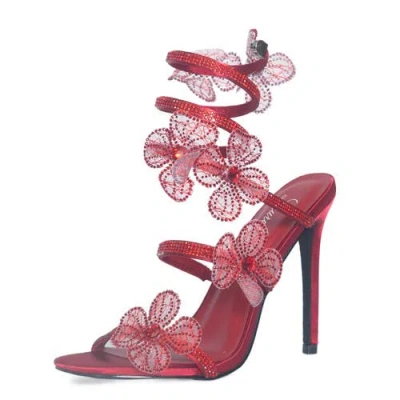 Lauren Lorraine Victoria Sandals In Red