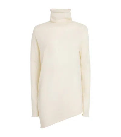 Lauren Manoogian Alpaca-blend Askew Sweater In Neutral