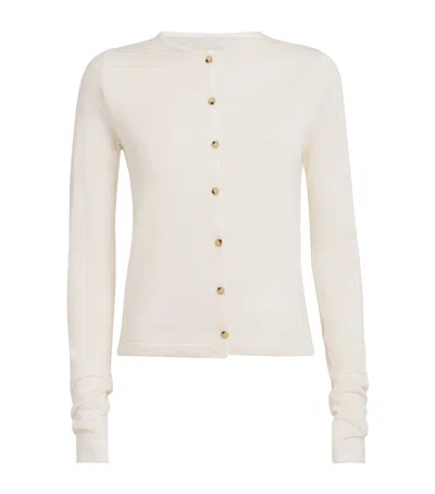 Lauren Manoogian Alpaca Cardigan In White