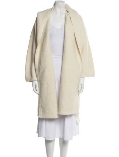 Pre-owned Lauren Manoogian Alpaca Faux Fur Coat W/ Tags In Neutrals
