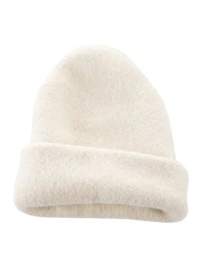 Pre-owned Lauren Manoogian Alpaca Knit Beanie In Neutral