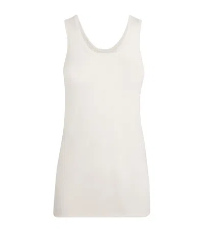 Lauren Manoogian Alpaca Knit Tank Top In White