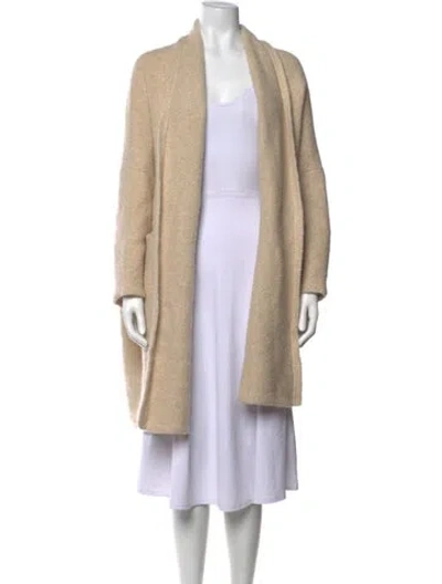 Pre-owned Lauren Manoogian Alpaca Open Front Sweater In Neutral