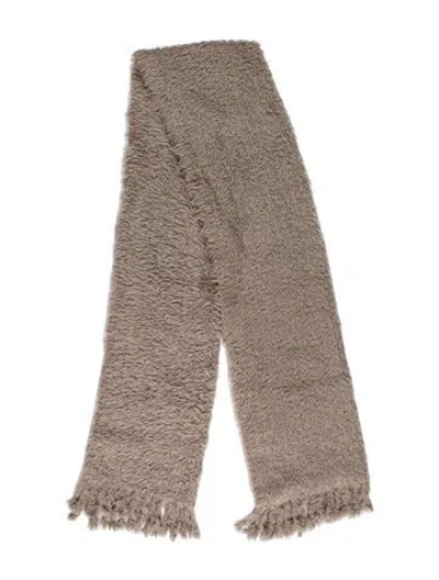 Pre-owned Lauren Manoogian Alpaca Scarf In Neutral