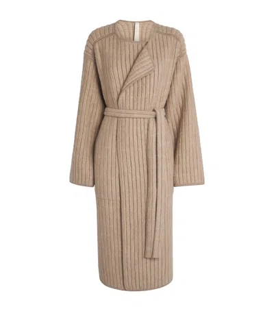 Lauren Manoogian Alpaca-silk-blend Tami Overcoat In Brown
