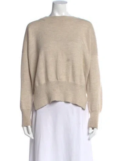 Pre-owned Lauren Manoogian Alpaca Turtleneck Sweater In Neutral