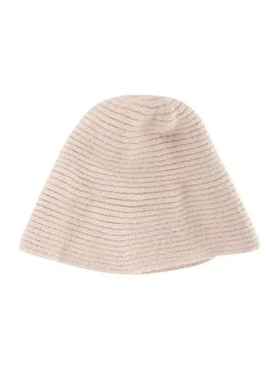 Pre-owned Lauren Manoogian Baby Alpaca Blend Knit Bucket Hat In Neutral