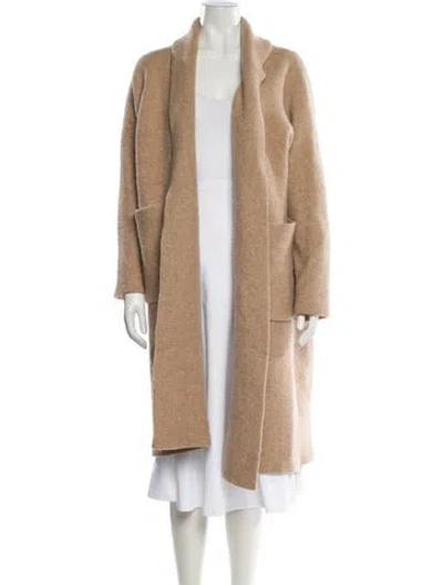 Pre-owned Lauren Manoogian Baby Alpaca Faux Fur Coat In Neutral