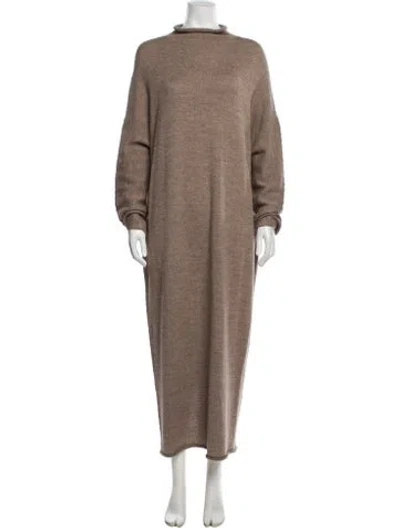 Pre-owned Lauren Manoogian Baby Alpaca Long Dress In Multi