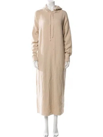 Pre-owned Lauren Manoogian Baby Alpaca Long Dress In Neutral