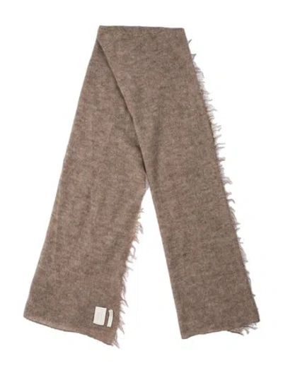 Pre-owned Lauren Manoogian Baby Alpaca Scarf In Neutrals