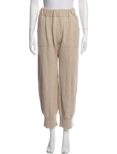 Pre-owned Lauren Manoogian Baby Alpaca Sweatpants In Neutrals