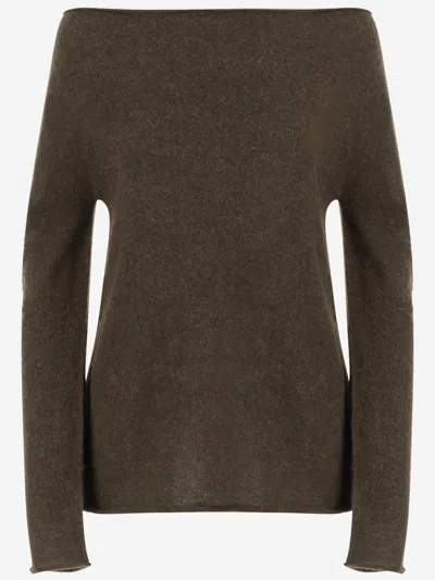 Lauren Manoogian Baby Alpaca-blend Knit Cardigan In Brown