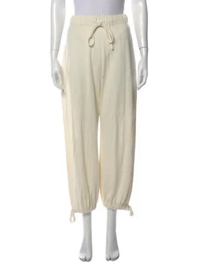 Pre-owned Lauren Manoogian Bamboo Wide Leg Pants In Neutral