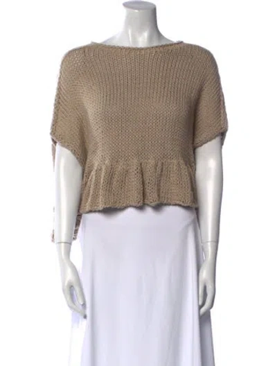 Pre-owned Lauren Manoogian Bateau Neckline Sweater W/ Tags In Neutral