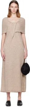 Lauren Manoogian Beige Knot Maxi Dress In Neutral