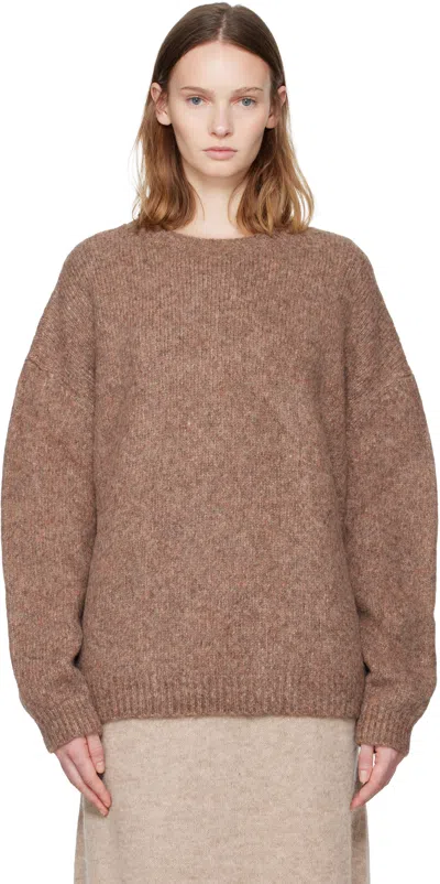 Lauren Manoogian Beige Loft Sweater In Brown