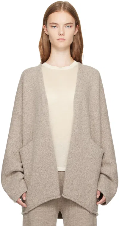 Lauren Manoogian Beige Open Cardigan In D03 Dust
