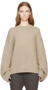 LAUREN MANOOGIAN BEIGE VELLO SWEATER