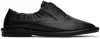 LAUREN MANOOGIAN BLACK BANDED OXFORD LOAFERS