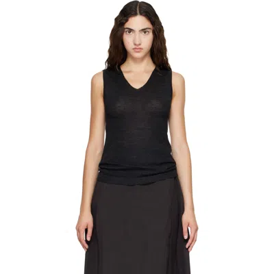 Lauren Manoogian Alpaca And Merino Wool-blend Tank In Black