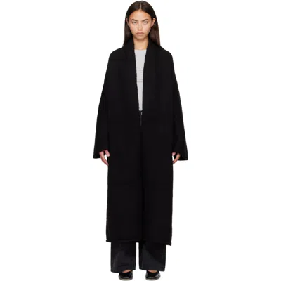 Lauren Manoogian Black Long Shawl Cardigan In Black B01