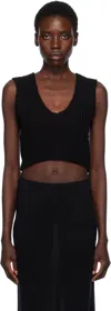 Lauren Manoogian Black Rack Shell Tank Top